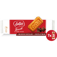 Een afbeelding van Lotus Biscoff speculoos koek Belgische chocola