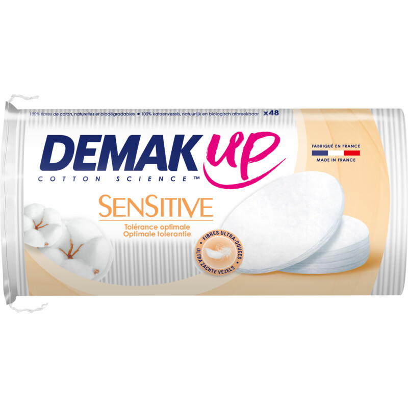 Een afbeelding van Demak'Up Sensitive ovale wattenschijfjes