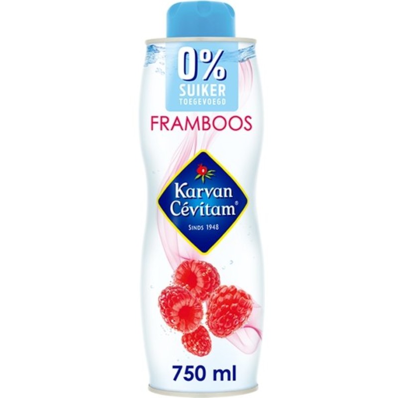 Een afbeelding van Karvan Cévitam Framboos siroop 0% suiker toegevoeg