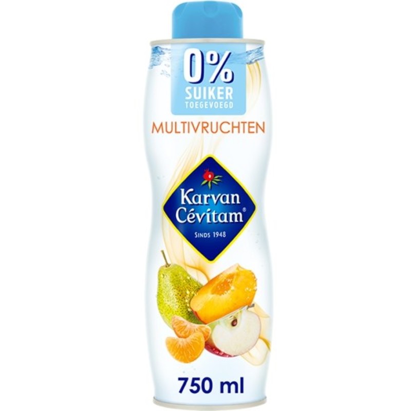 Een afbeelding van Karvan Cévitam Multivruchten siroop 0% suiker toegev.