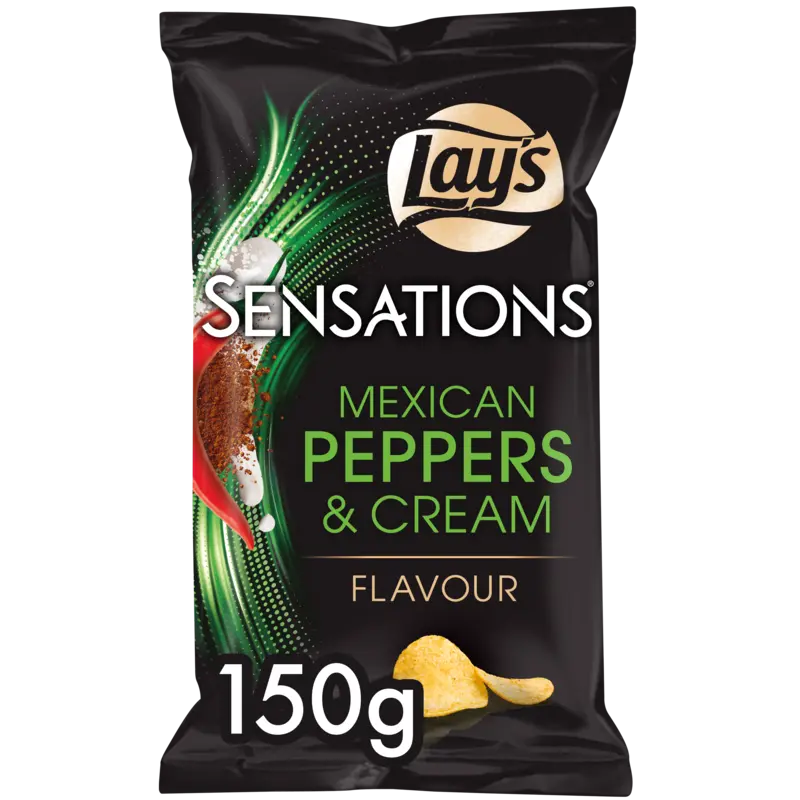 Lay's Sensations Mexican peppers & cream