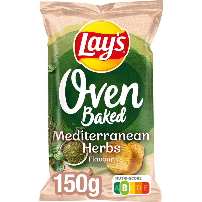 Een afbeelding van Lay's Oven baked mediterranean herbs