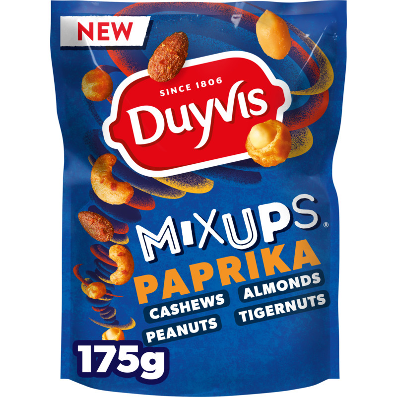 Een afbeelding van Duyvis Mixups paprika flavour