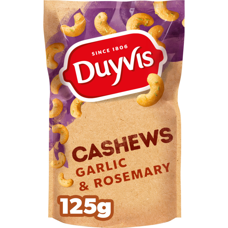 Een afbeelding van Duyvis Cashews garlic & rosemary