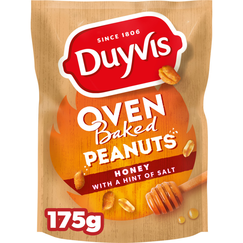 Een afbeelding van Duyvis Oven baked peanuts honey salt