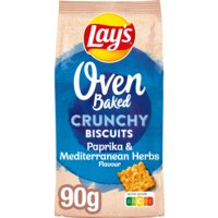 Een afbeelding van Lay's Oven baked crunchy biscuits paprika