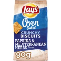 Een afbeelding van Lay's Oven baked crunchy biscuits paprika