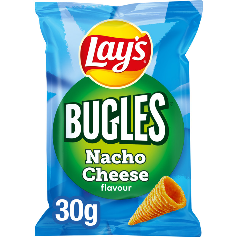 Een afbeelding van Lay's Bugles nacho cheese flavour