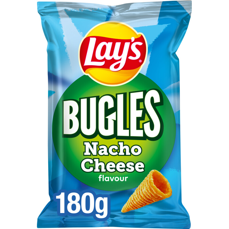 Een afbeelding van Lay's Bugles nacho cheese flavour