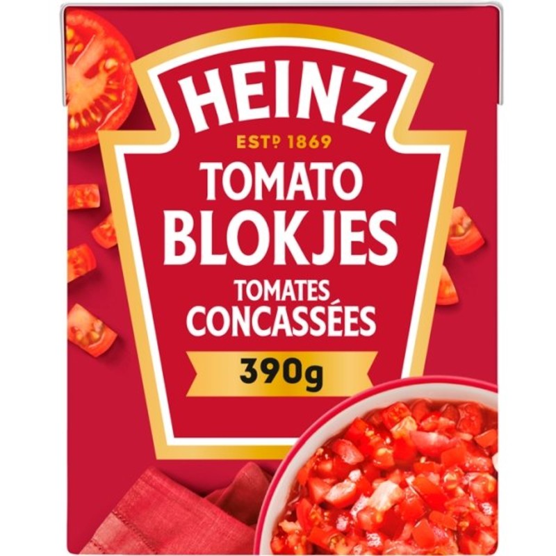 Een afbeelding van Heinz Tomaten blokjes naturel