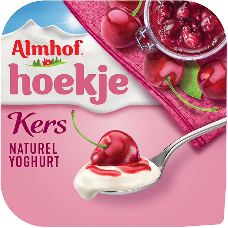 Een afbeelding van Almhof Hoekje kers naturel yoghurt