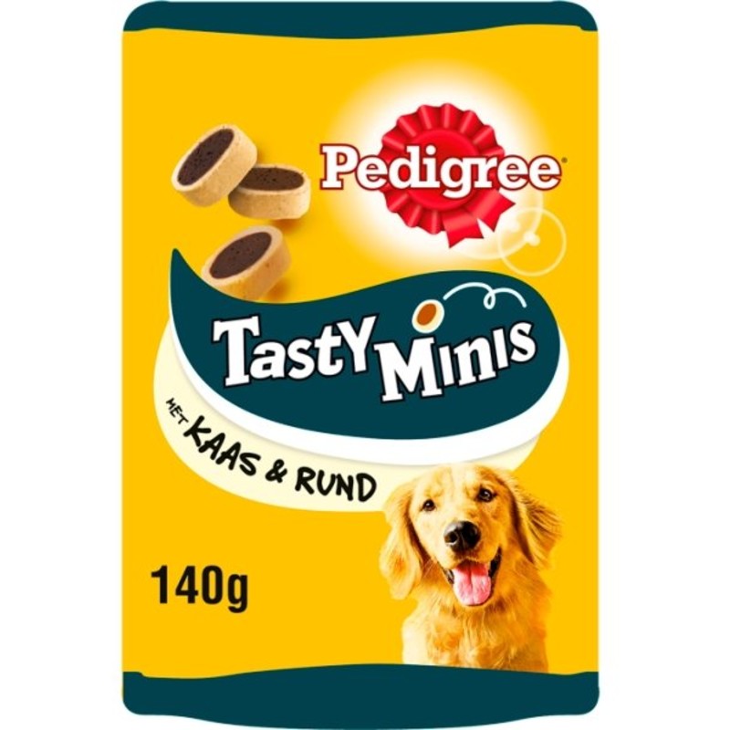 Een afbeelding van Pedigree Tasty mini's kaas & rund hondensnacks
