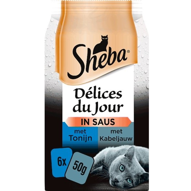 Een afbeelding van Sheba Délices in saus tonijn & kabeljauw