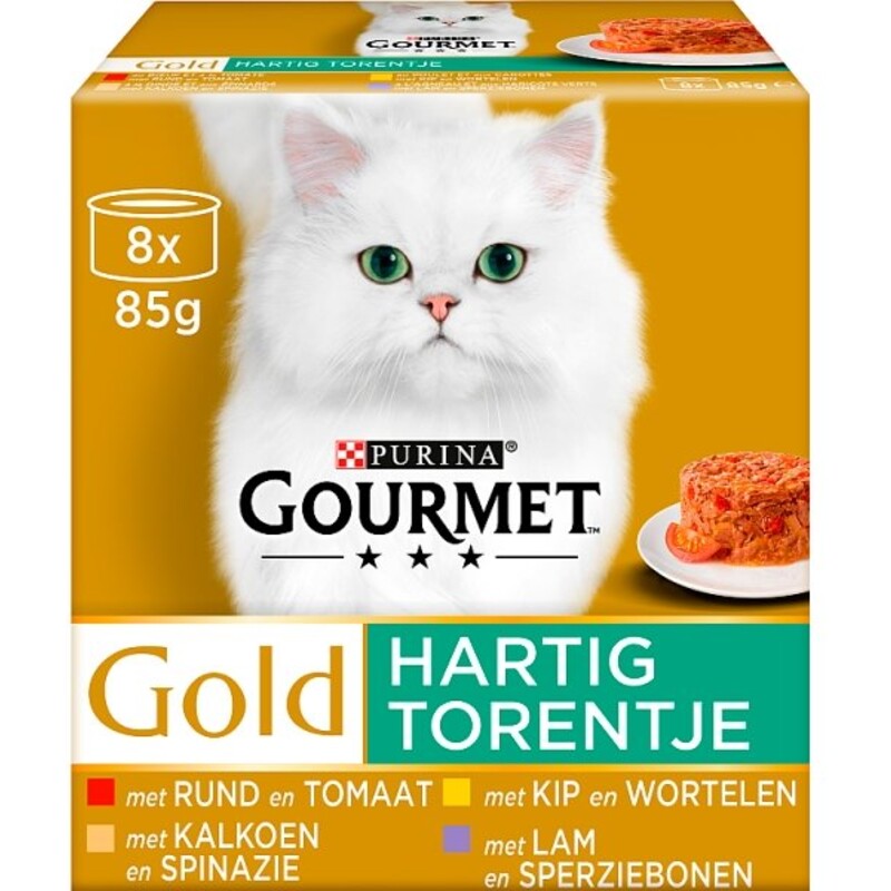 Een afbeelding van Gourmet Gold hart toren