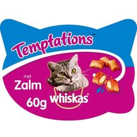 Een afbeelding van Whiskas Temptations zalm kattensnacks