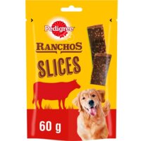 Een afbeelding van Pedigree Ranchos slices rund hondensnack