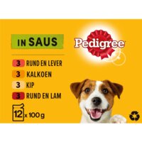 Een afbeelding van Pedigree Adult maaltijdzakjes in saus multipack