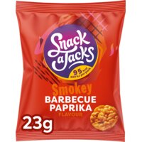 Een afbeelding van Snack a Jacks Smokey barbecue paprika