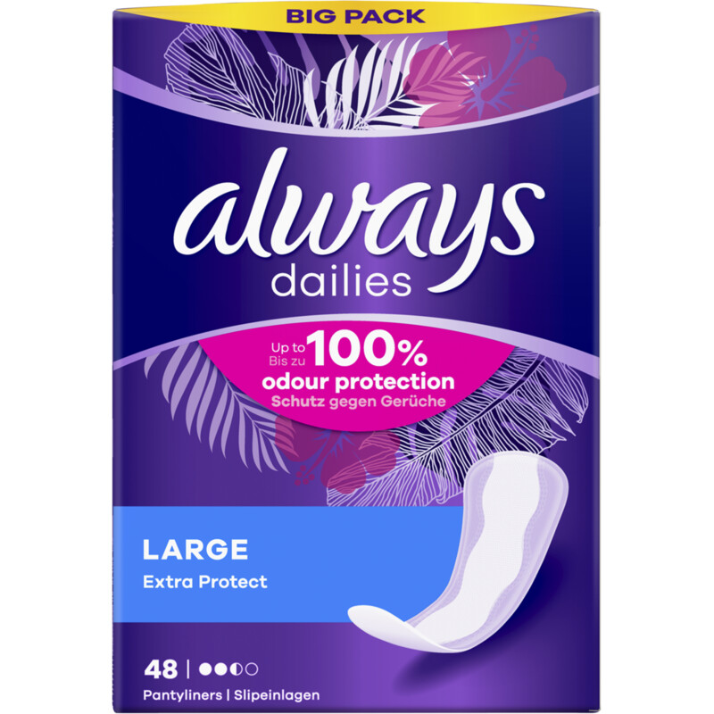 Een afbeelding van Always Protect long 0% perfume inlegkruisje