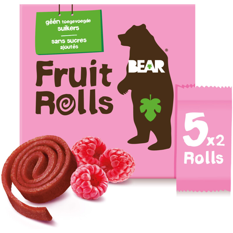 Een afbeelding van Bear Fruit rolls framboos