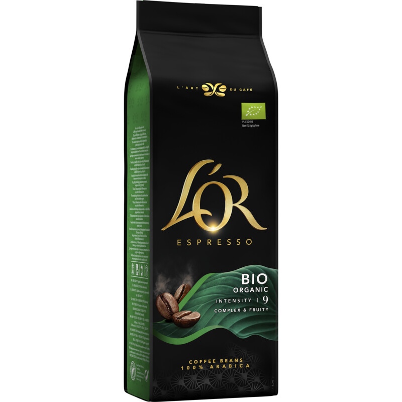 Een afbeelding van L'OR Espresso bio organic coffee beans