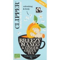 Een afbeelding van Clipper Organic green tea breezy mango & ginger