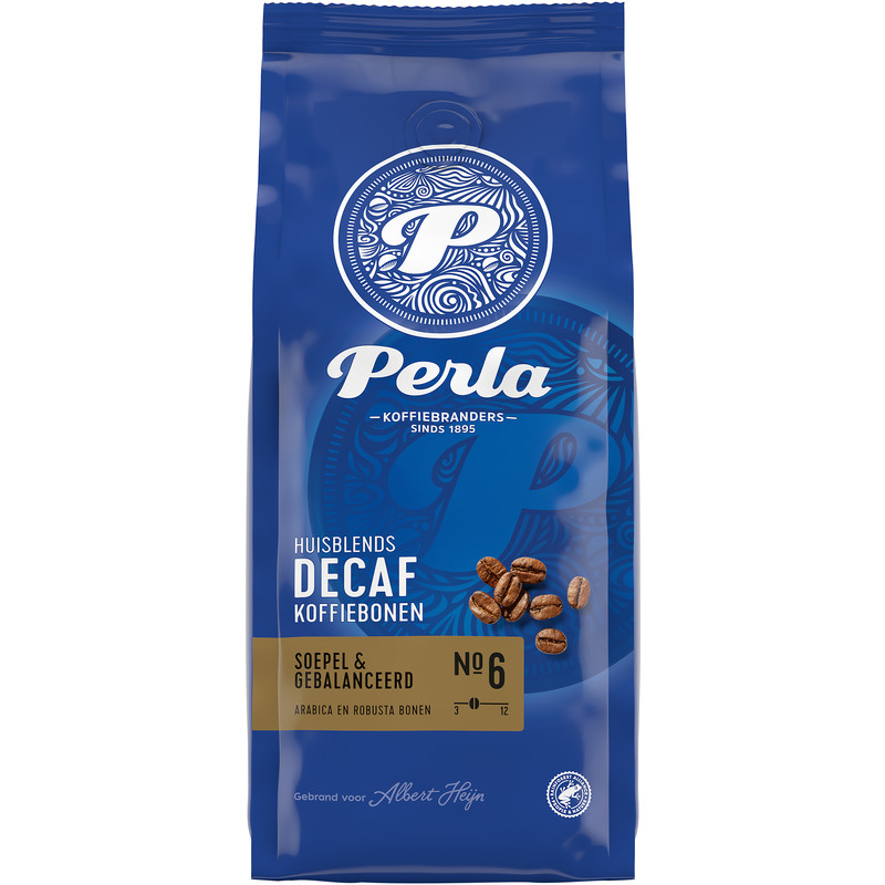 Een afbeelding van Perla Huisblends Decaf koffiebonen