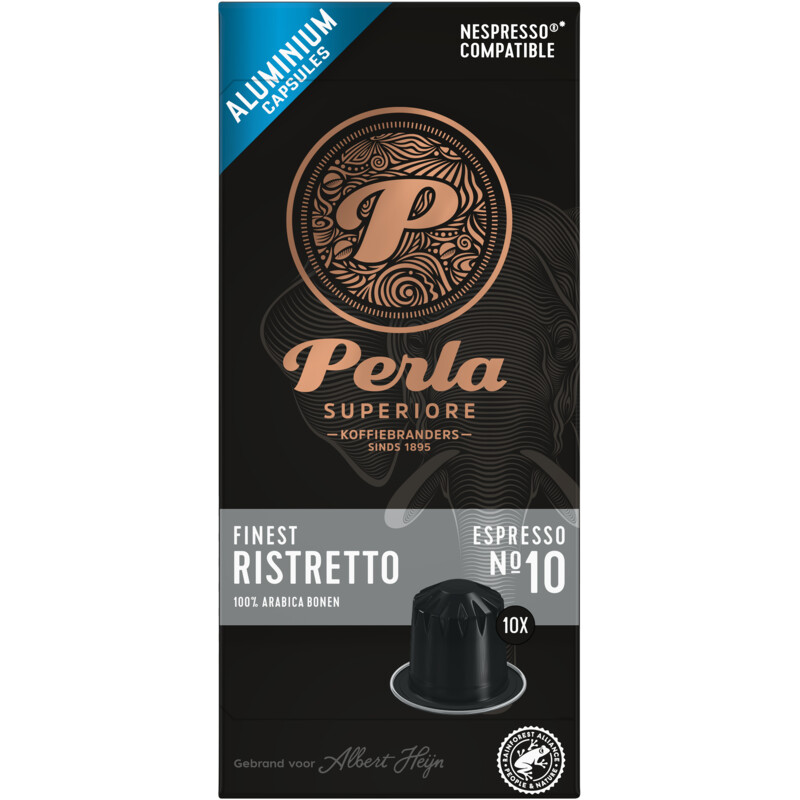 Een afbeelding van Perla Superiore Finest ristretto espresso capsules
