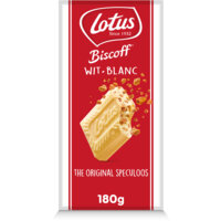 Een afbeelding van Lotus Biscoff speculoos witte chocolade