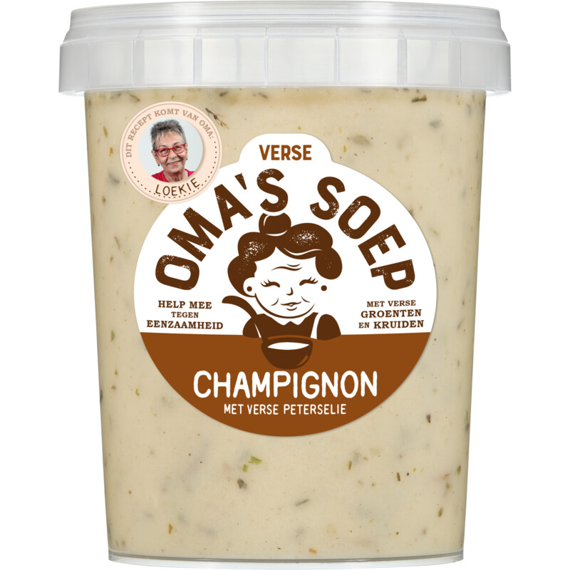 Een afbeelding van Oma's soep champignon crème