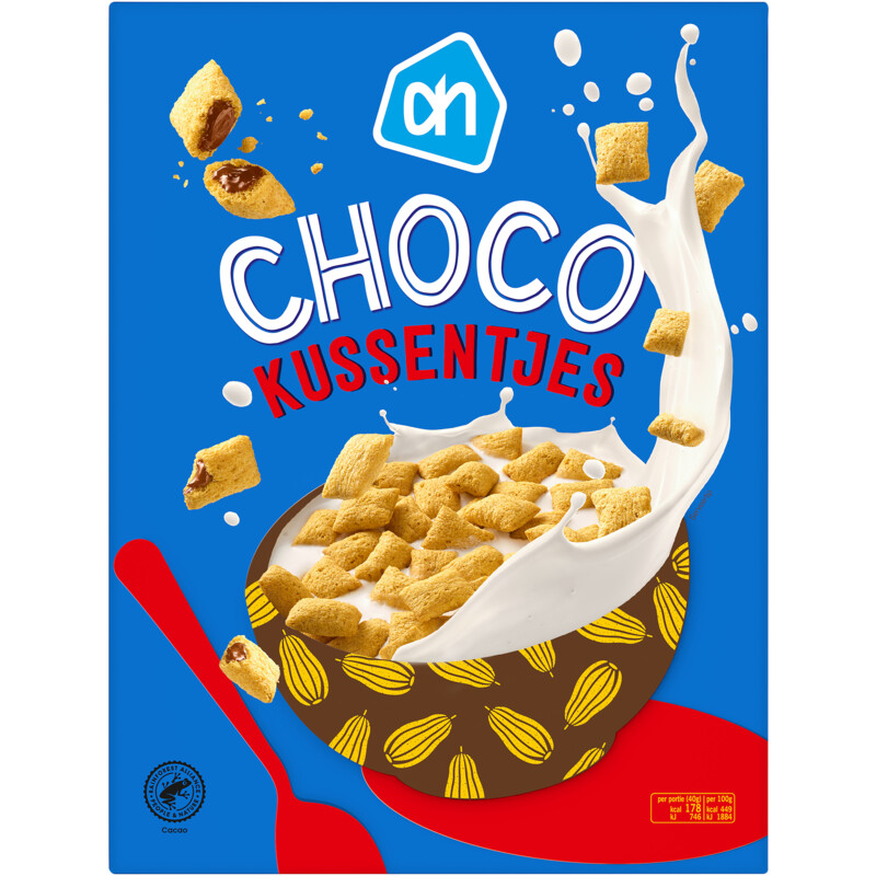 Een afbeelding van AH Choco kussentjes