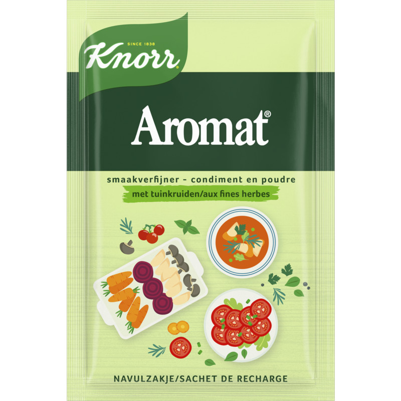 Een afbeelding van Knorr Aromat met tuinkruiden navulzakje