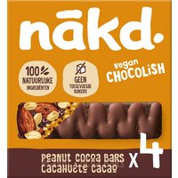 Een afbeelding van Nakd. Fruit- & notenrepen peanut chocolish