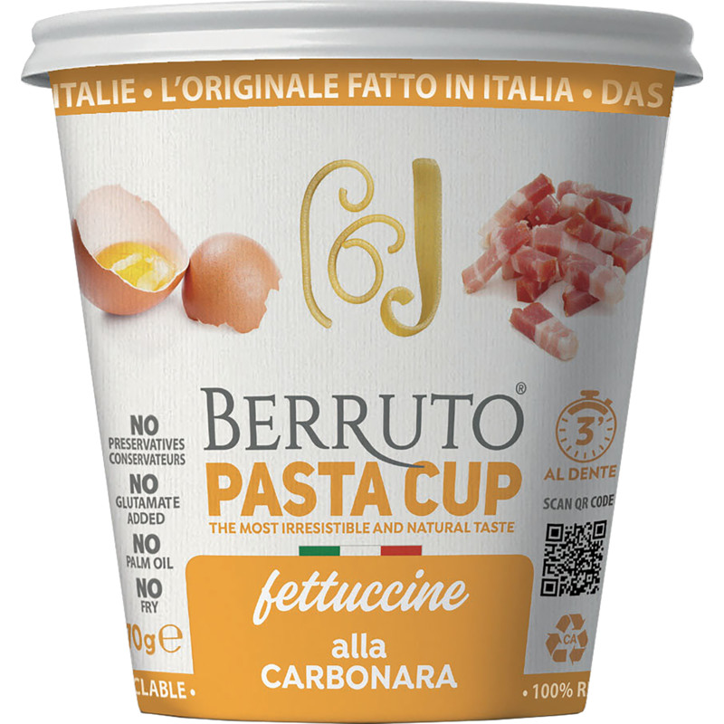 Een afbeelding van Berruto Fettuccine alla carbonara