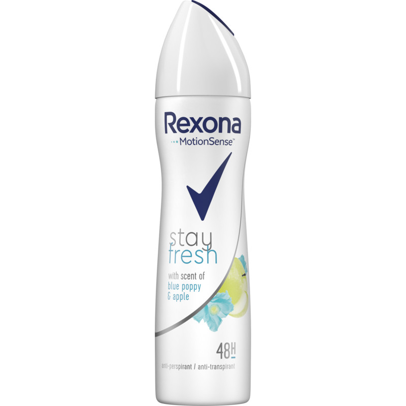 Een afbeelding van Rexona Women blue poppy deodorant spray