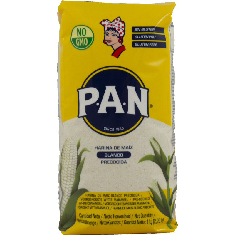 Een afbeelding van Pan Voorgekookt wit maismeel