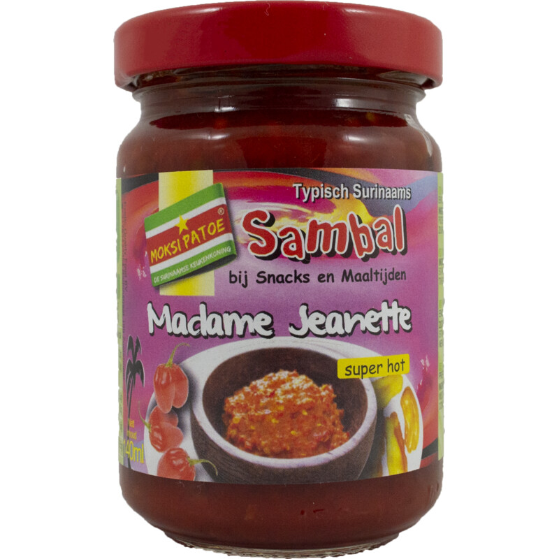 Een afbeelding van Moksi Patoe Madame jeanette sambal