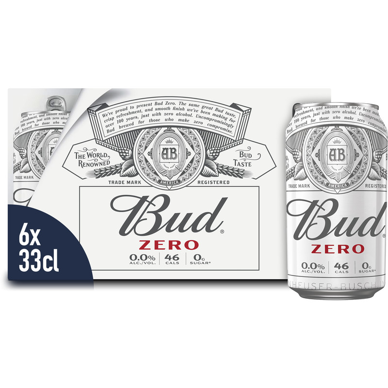 Een afbeelding van Bud Zero 0.0% 6-pack