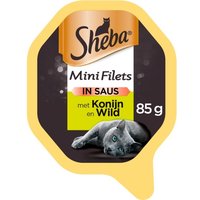 Een afbeelding van Sheba Mini filets in saus konijn & wild