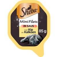 Een afbeelding van Sheba Mini filets n saus kip & kalkoen