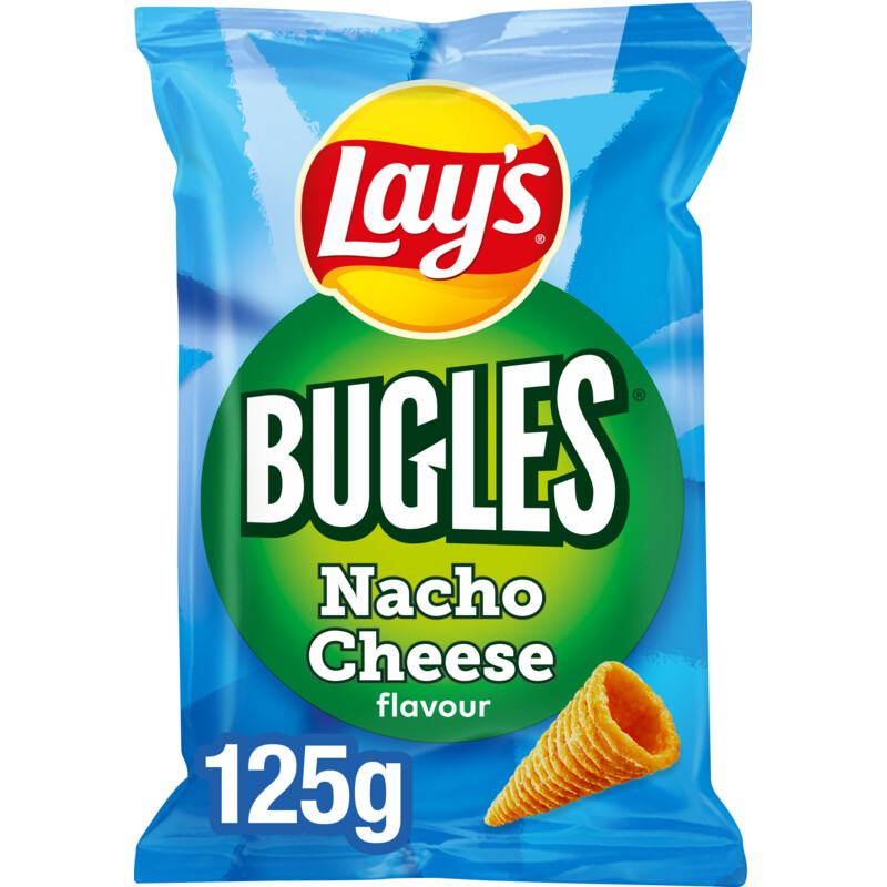 Een afbeelding van Lay's Bugles nacho cheese