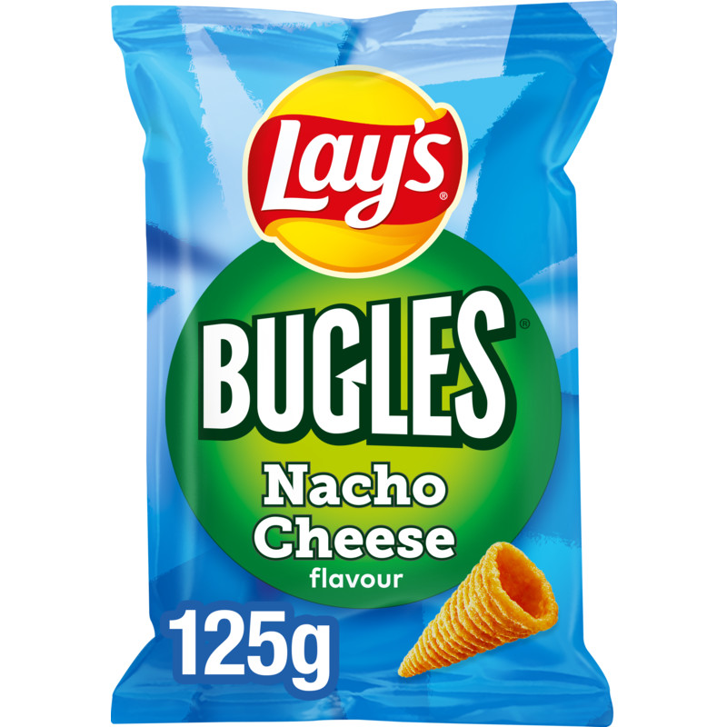Een afbeelding van Lay's Bugles nacho cheese