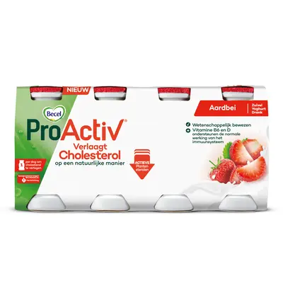 pdp-image-Becel Proactiv yoghurtdrink aardbei