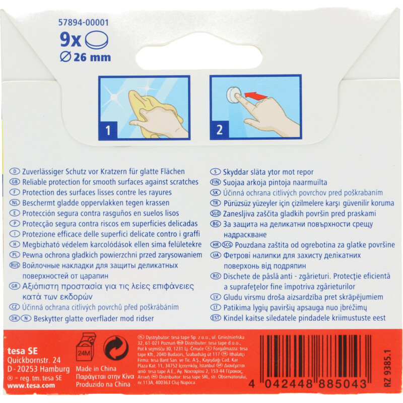 Een afbeelding van Tesa Anti krasviltjes 26mm bruin