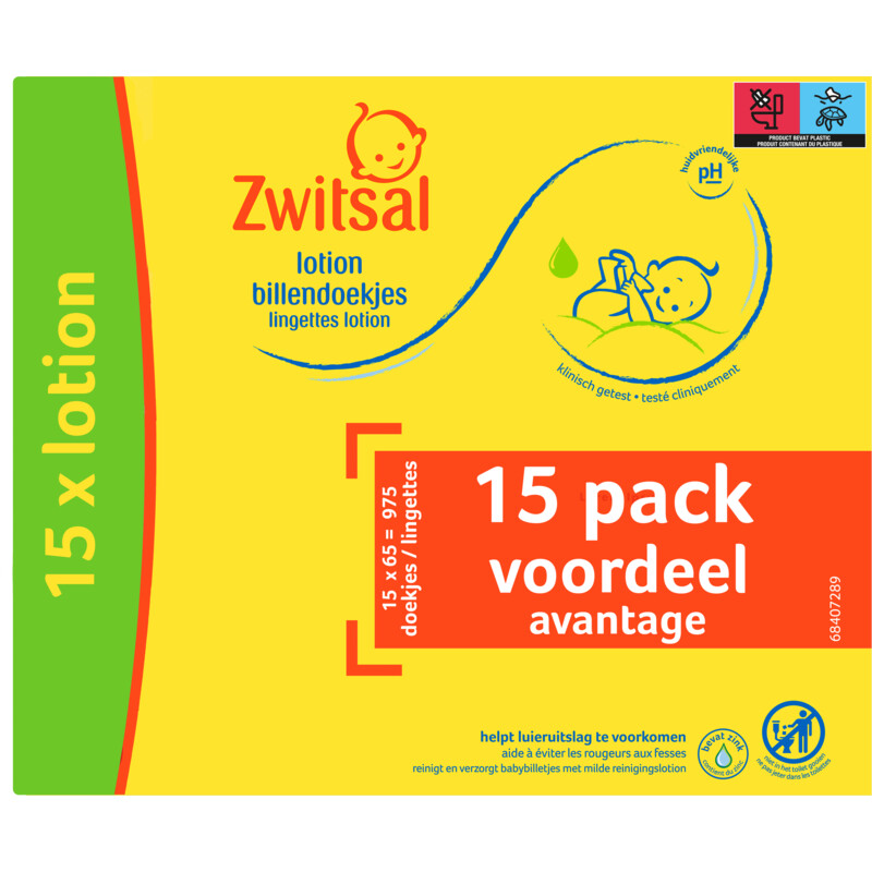 stil Commotie embargo Zwitsal Lotion billendoekjes voordeelverpakking bestellen | Albert Heijn