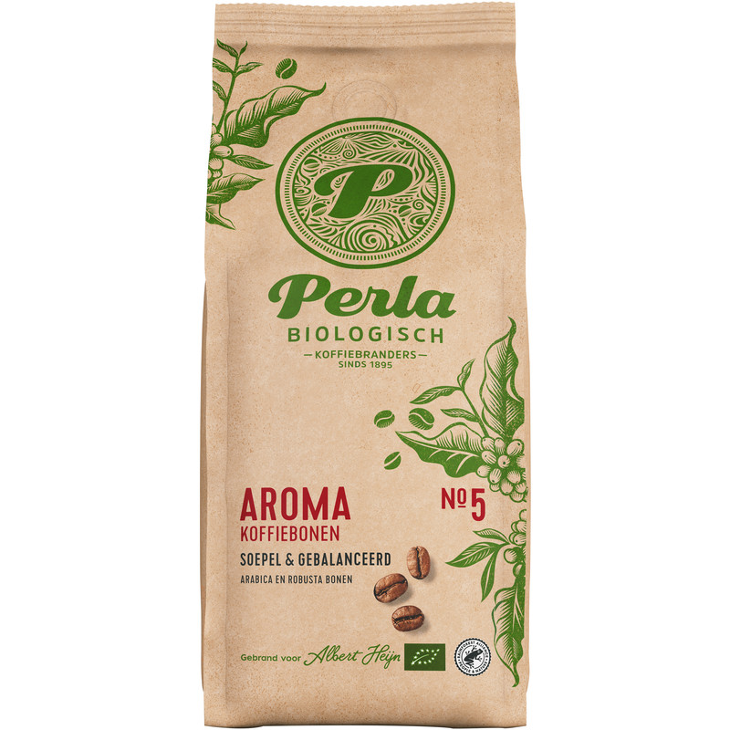 Een afbeelding van Perla Biologisch Aroma koffiebonen