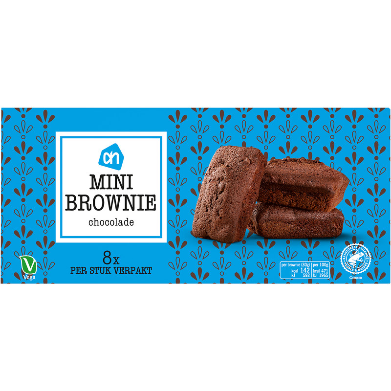 Een afbeelding van AH Mini brownie chocolade