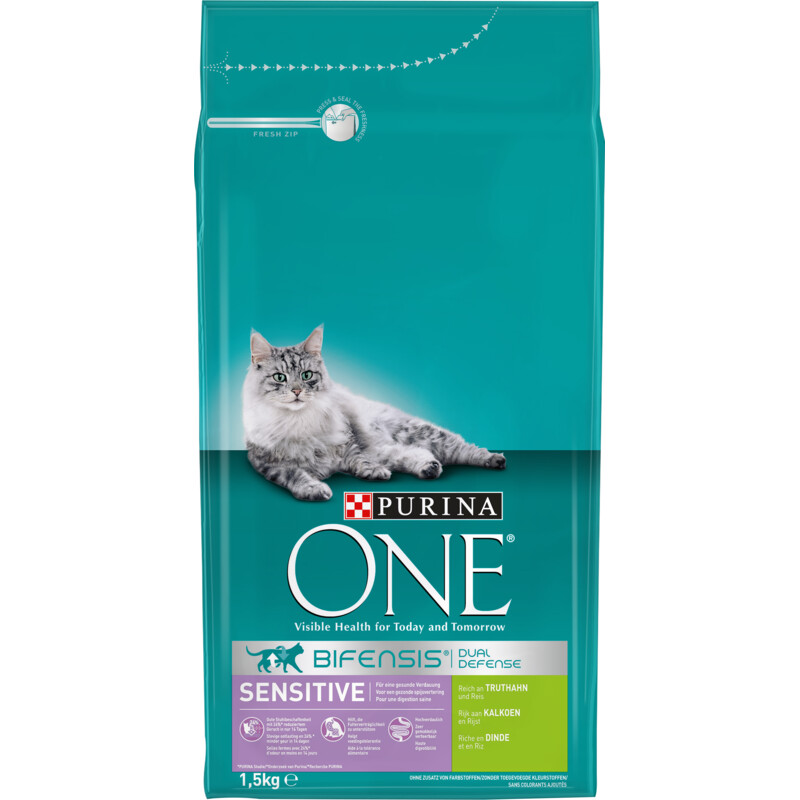 Een afbeelding van Purina ONE Sensitive kalkoen rijst