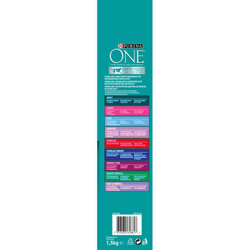 Een afbeelding van Purina ONE Senior 7+ rijk aan kip