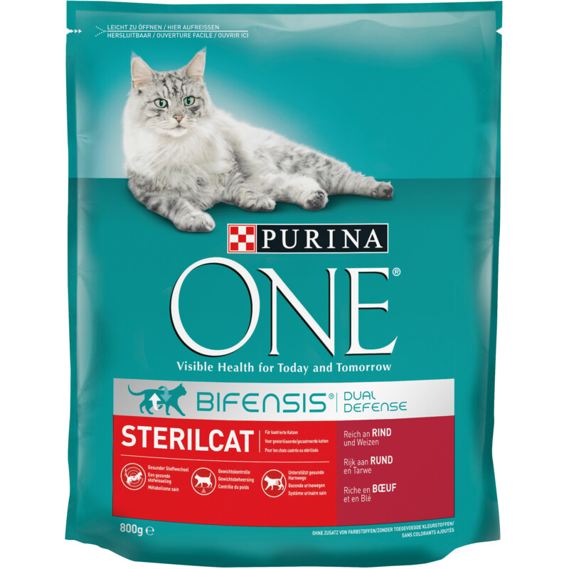 Een afbeelding van Purina ONE Sterilcat rijk aan rund